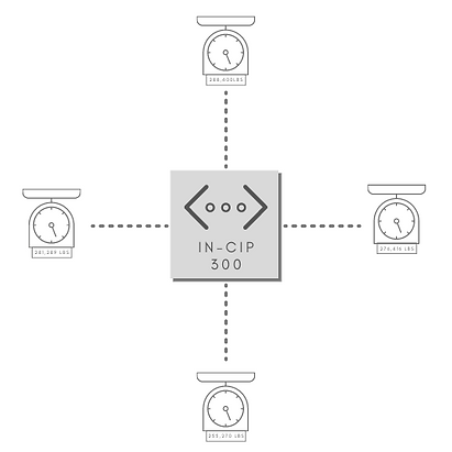 Diagram illustrating the functionality of the IN-CIP300