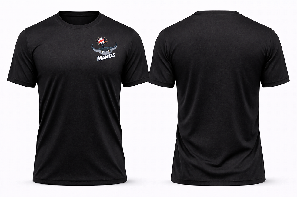 Thumbnail: Mantas Black Dri Fit T Shirt