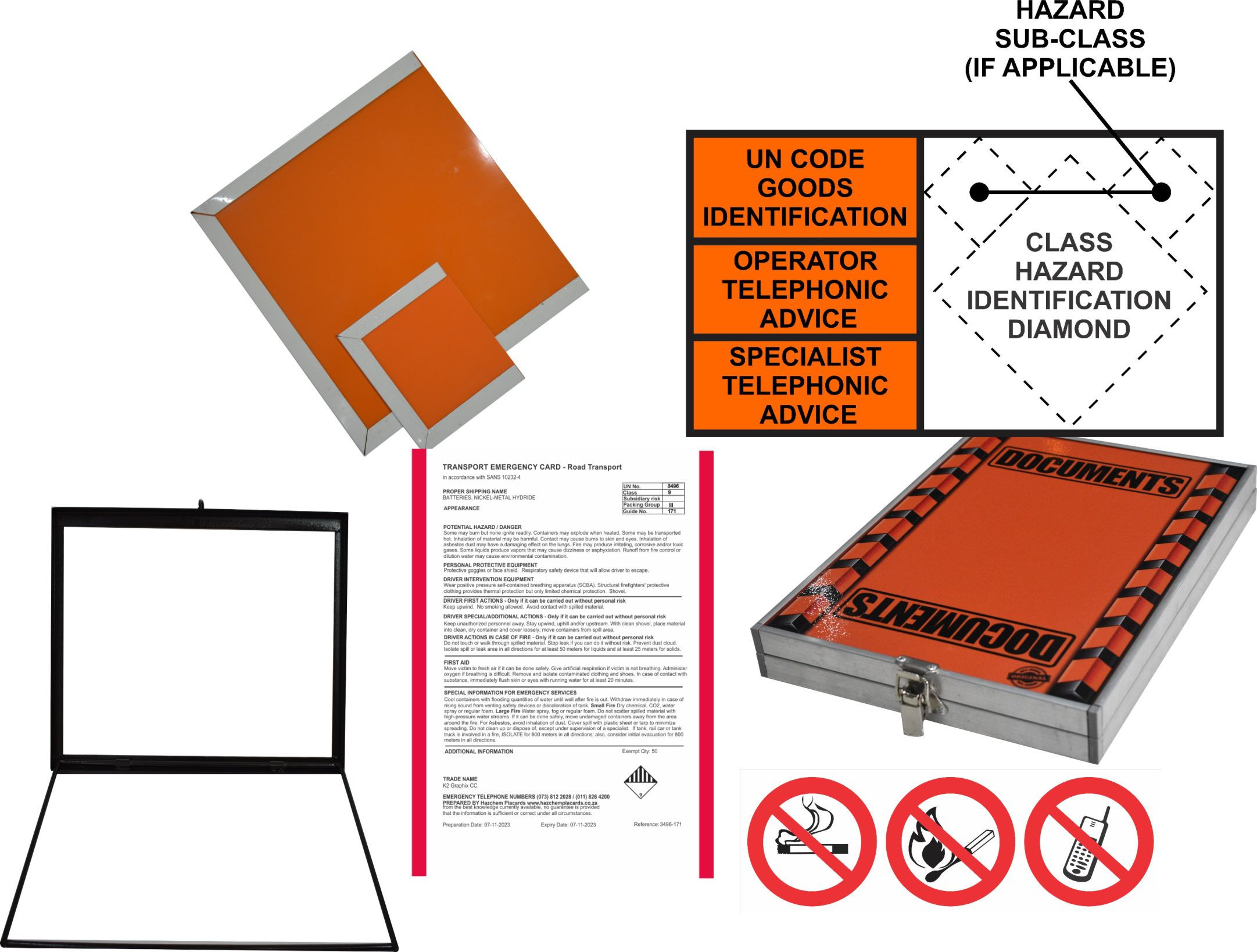 Hazchem Kit Heavy Duty Truck size