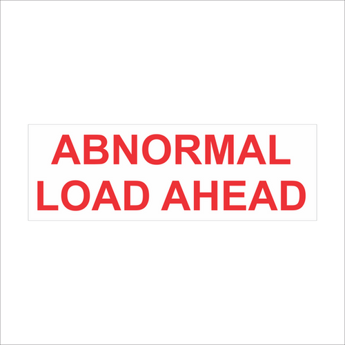 Abnormal load ahead sign | Hazchem Placards
