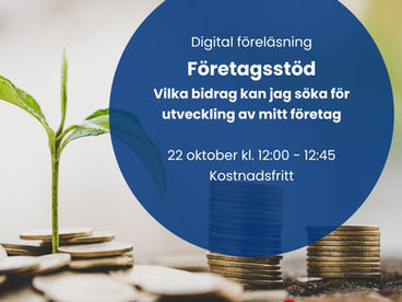 Digital föreläsning - Företagsstöd