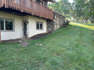 Osceola WI Backyard Transformation Patio Retaining Wall