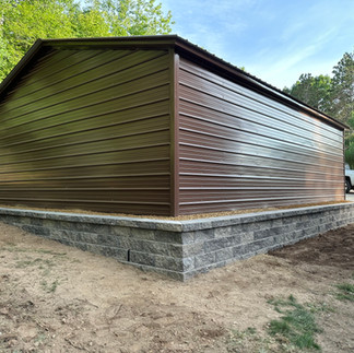 Retaining wall in Dresser, WI and Garage excavation