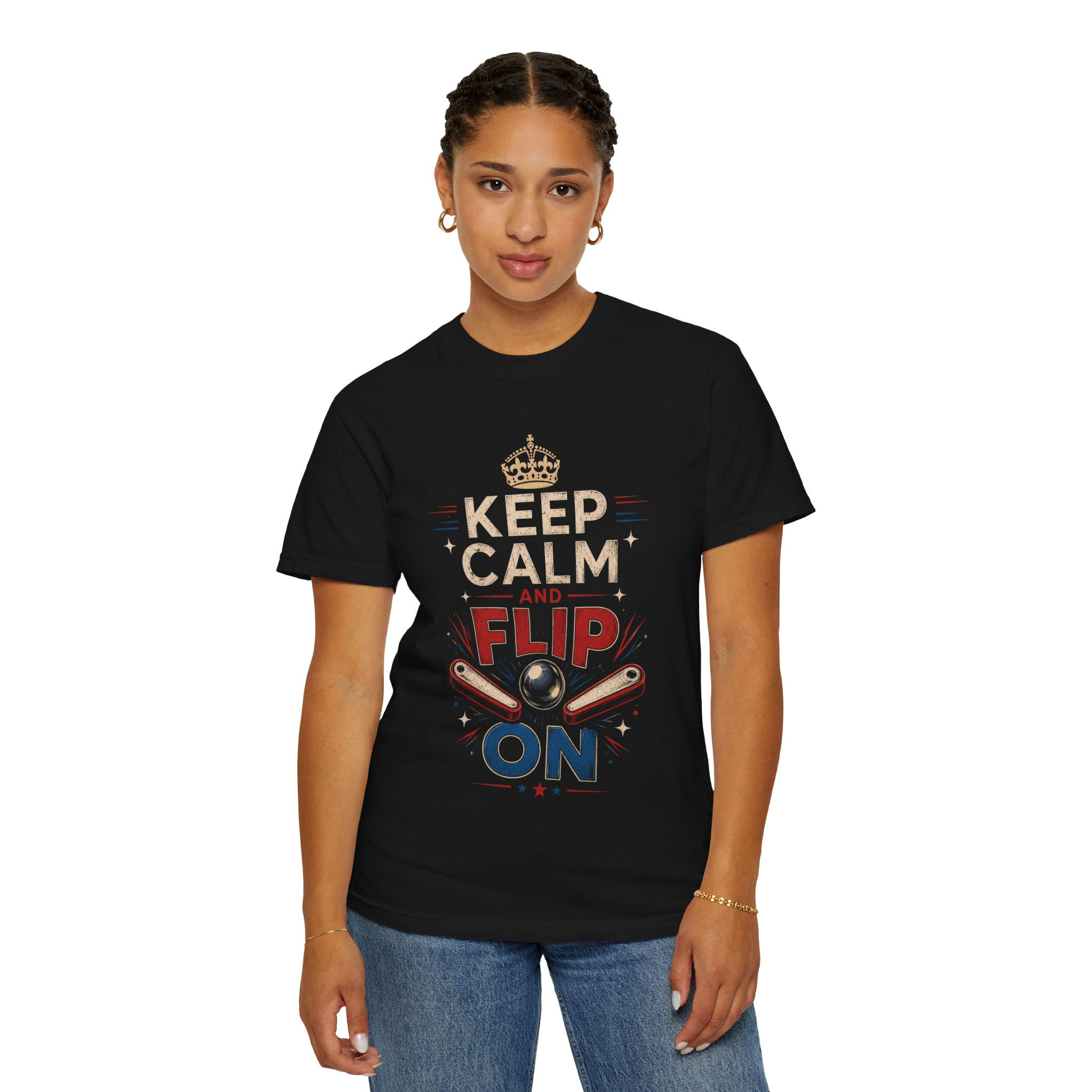 Keep Calm and Flip On Pool Shirt — Vintage Billiards T-Shirt