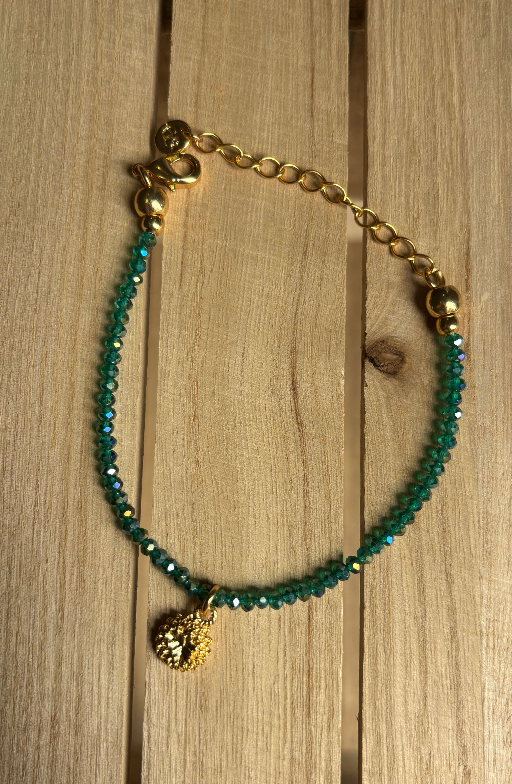 Aqua & Gold Bracelet