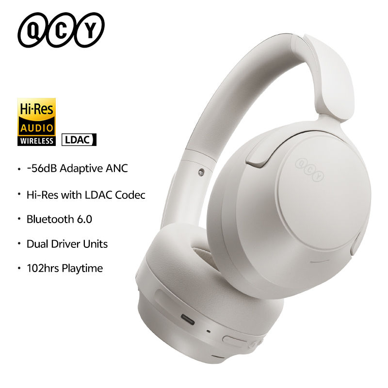 Thumbnail: QCY H3S -56dB Adaptive ANC Over Ear Headphone Hi-Res LDAC Spatial Sound Wireless