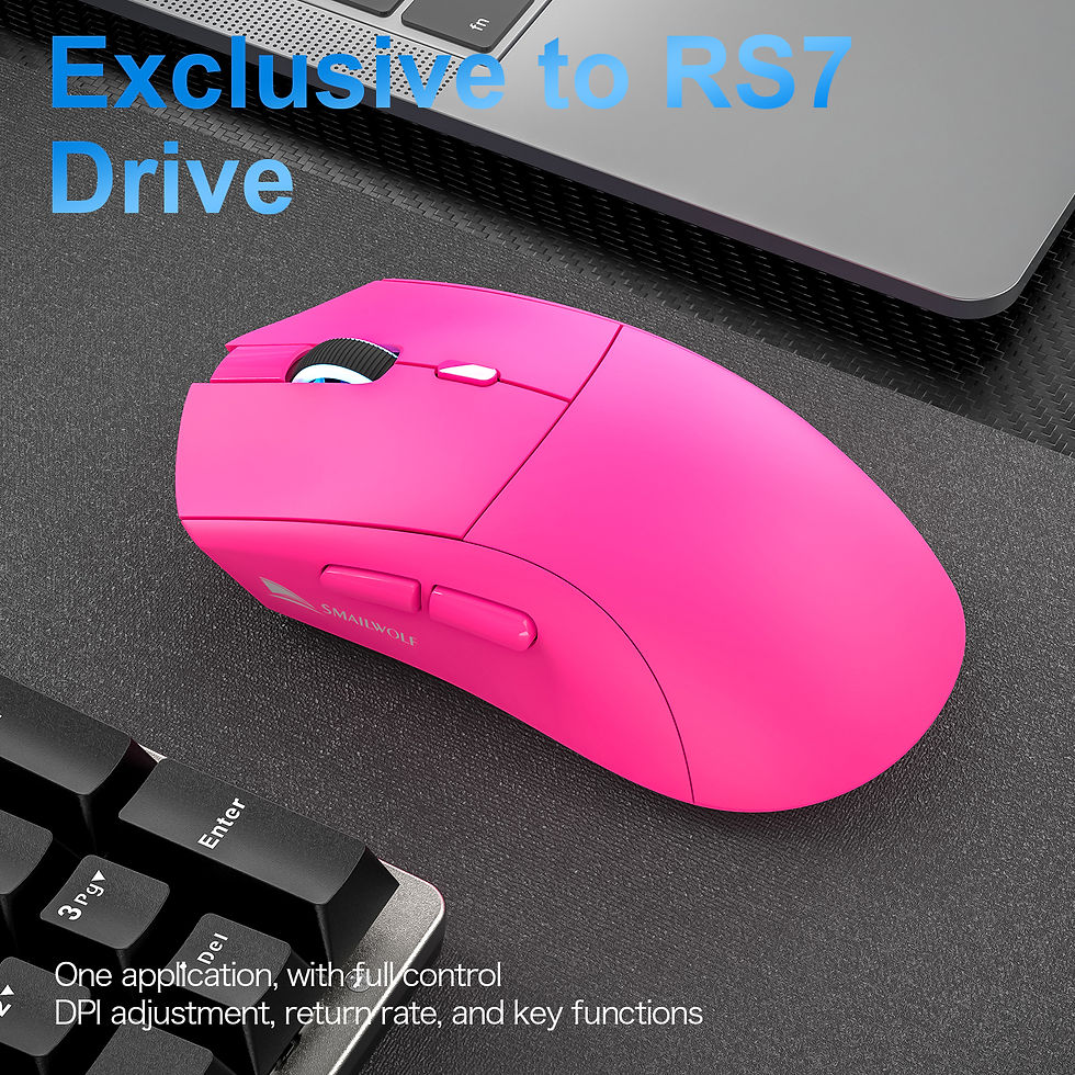 Thumbnail: SMAILWOLF RS7 Bluetooth wireless gaming mouse PAW3311 macro driver laptop deskto