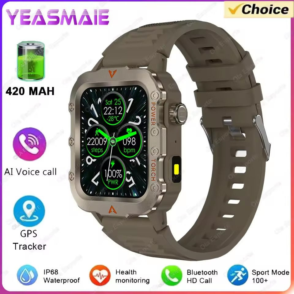 Thumbnail: 2025 New SmartWatch Men Militray Outdoor GPS Sport Watches Heart Rate Sleep Wate
