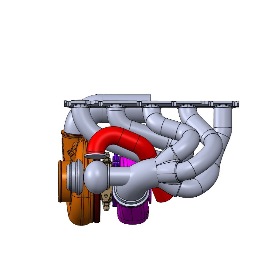 Thumbnail: RHD / LHD large frame turbo manifold RS3 TTRS .
