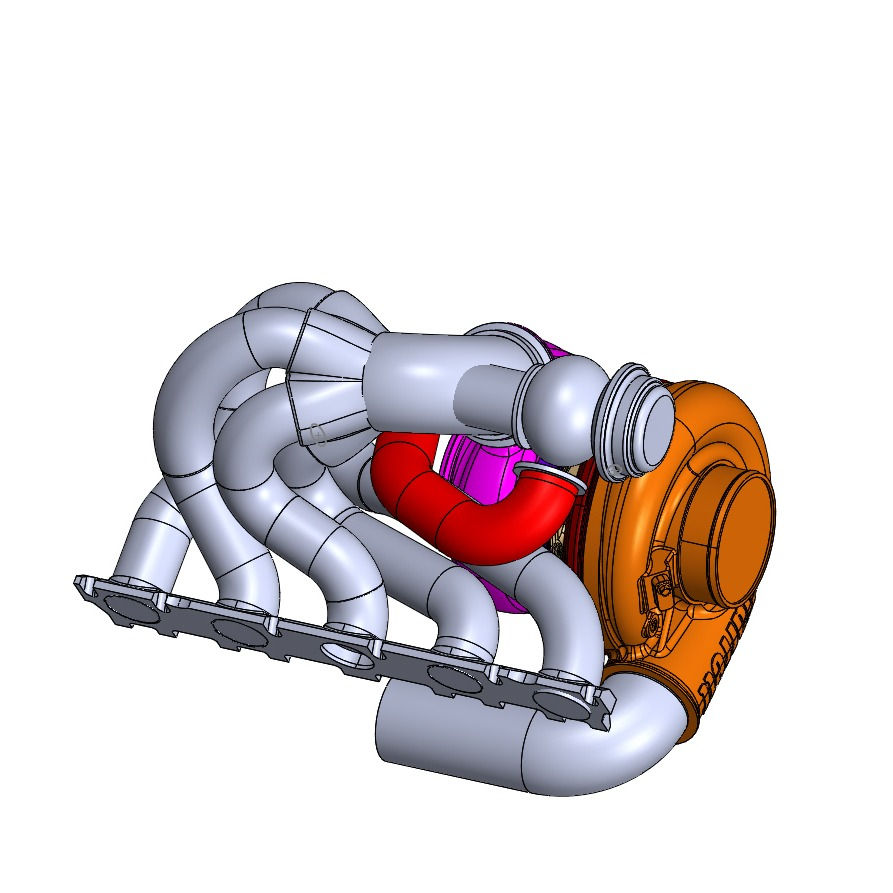 Thumbnail: RHD / LHD large frame turbo manifold RS3 TTRS .