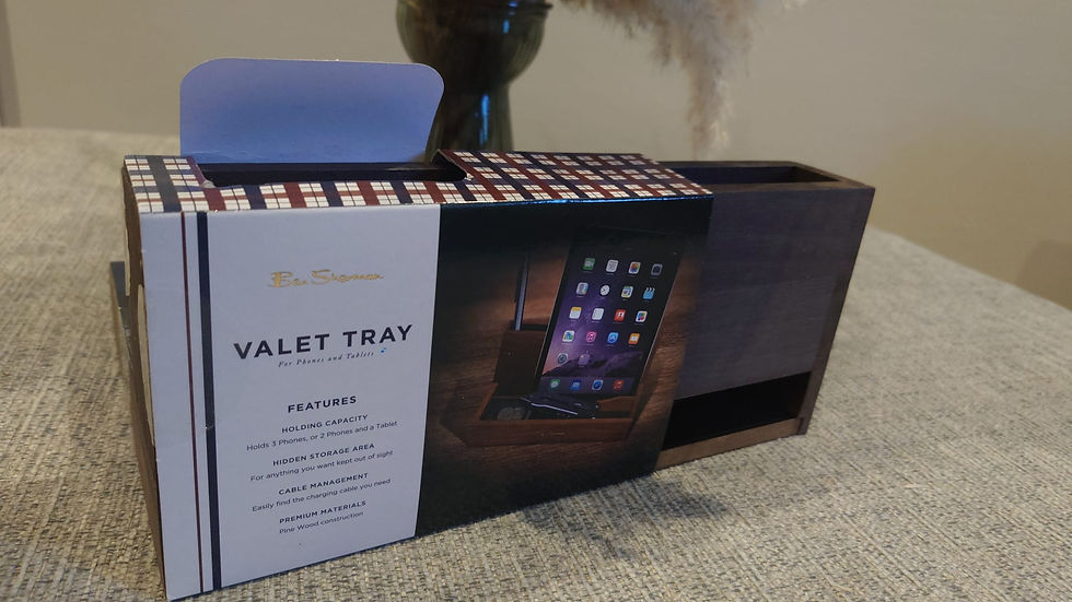 Thumbnail: Ben Sherman Wooden Tech Valet Large ..BNIB