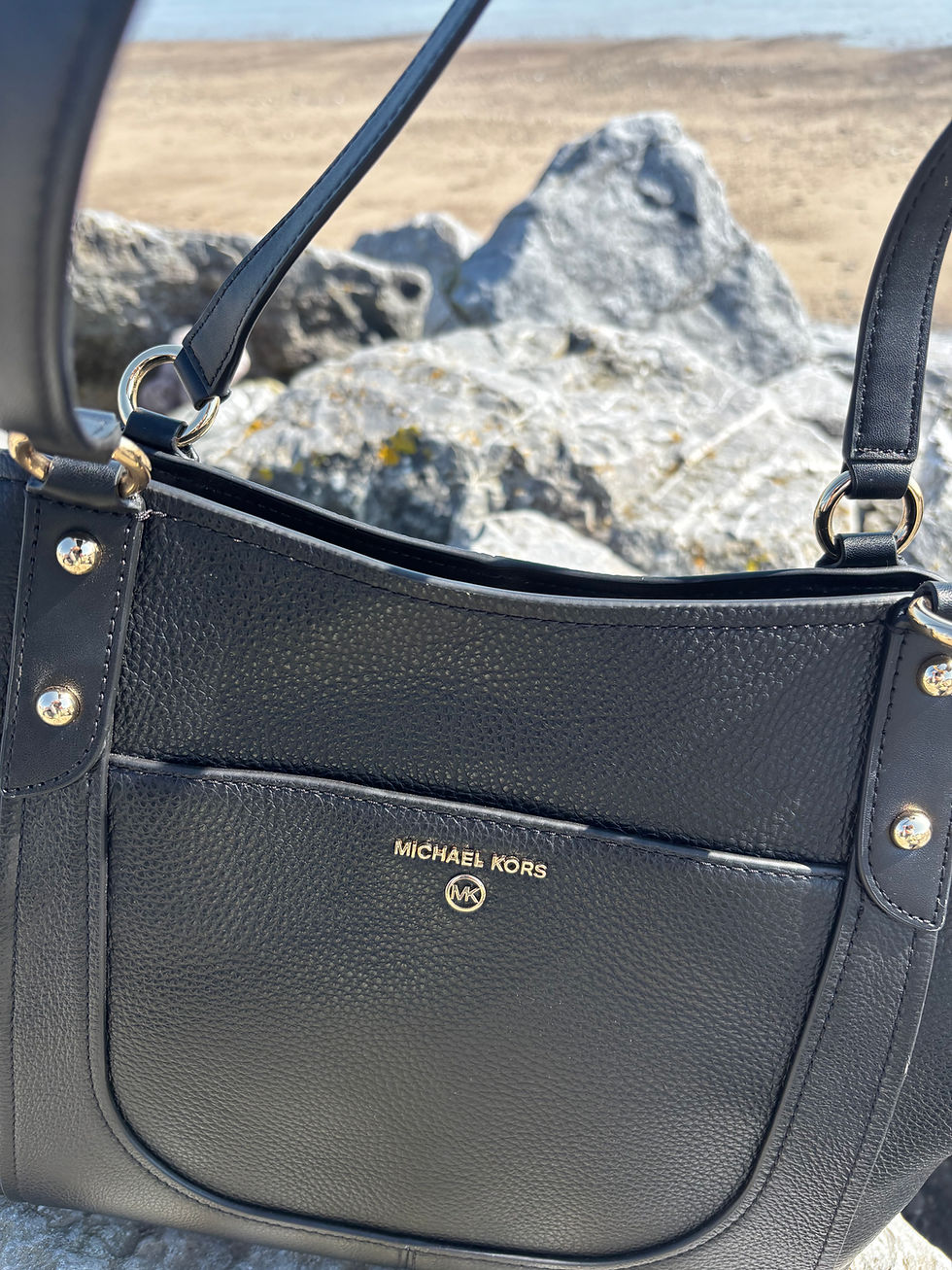 Thumbnail: Michael Kors Leather Shoulder Bag in Black BNWT