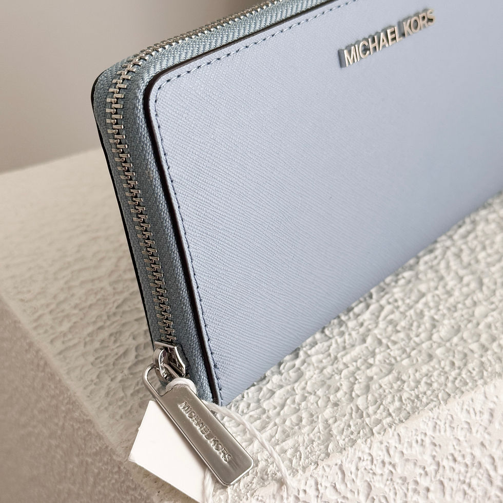 Thumbnail: Michael Kors Jet Set Zip around wallet in Baby Blue BNWT