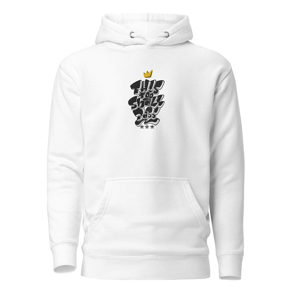 Thumbnail: "THIS TOO SHALL PASS" Embroidered Unisex Premium Hoodie