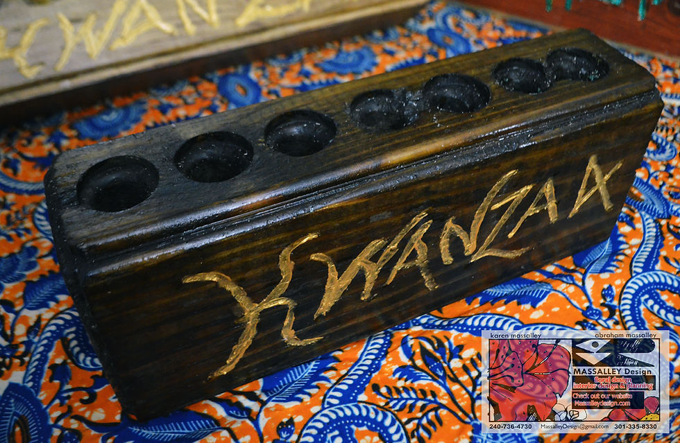 Thumbnail: Handcrafted Kwanzaa Kinaras