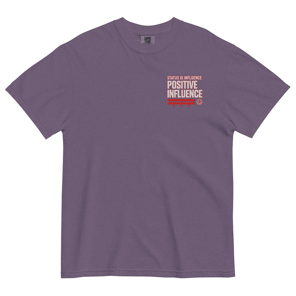 Thumbnail: Status Apparel DC Positive Influence Embroidered Heavyweight Tee