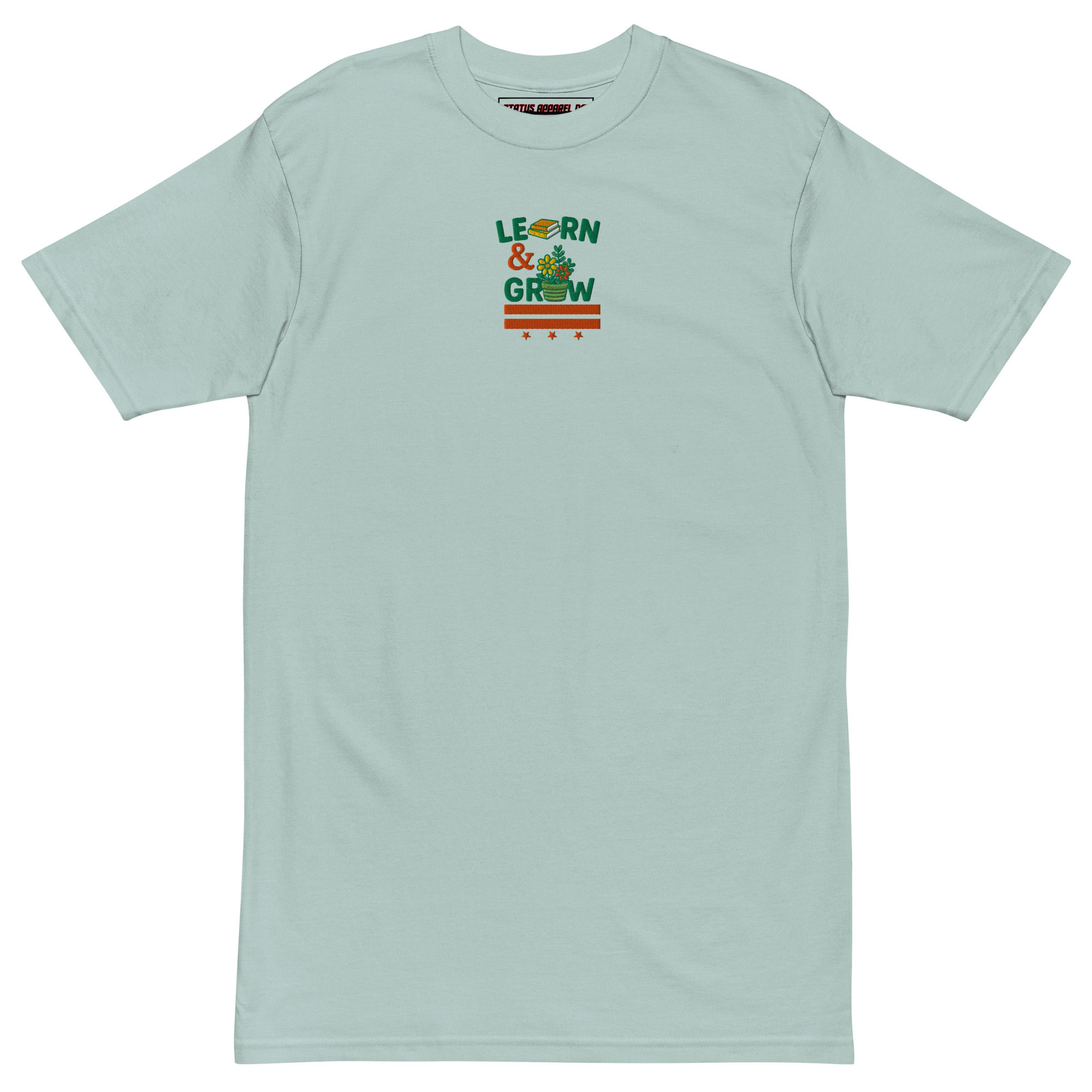 Status Apparel DC LEARN & GROW Embroidered Heavyweight Tee