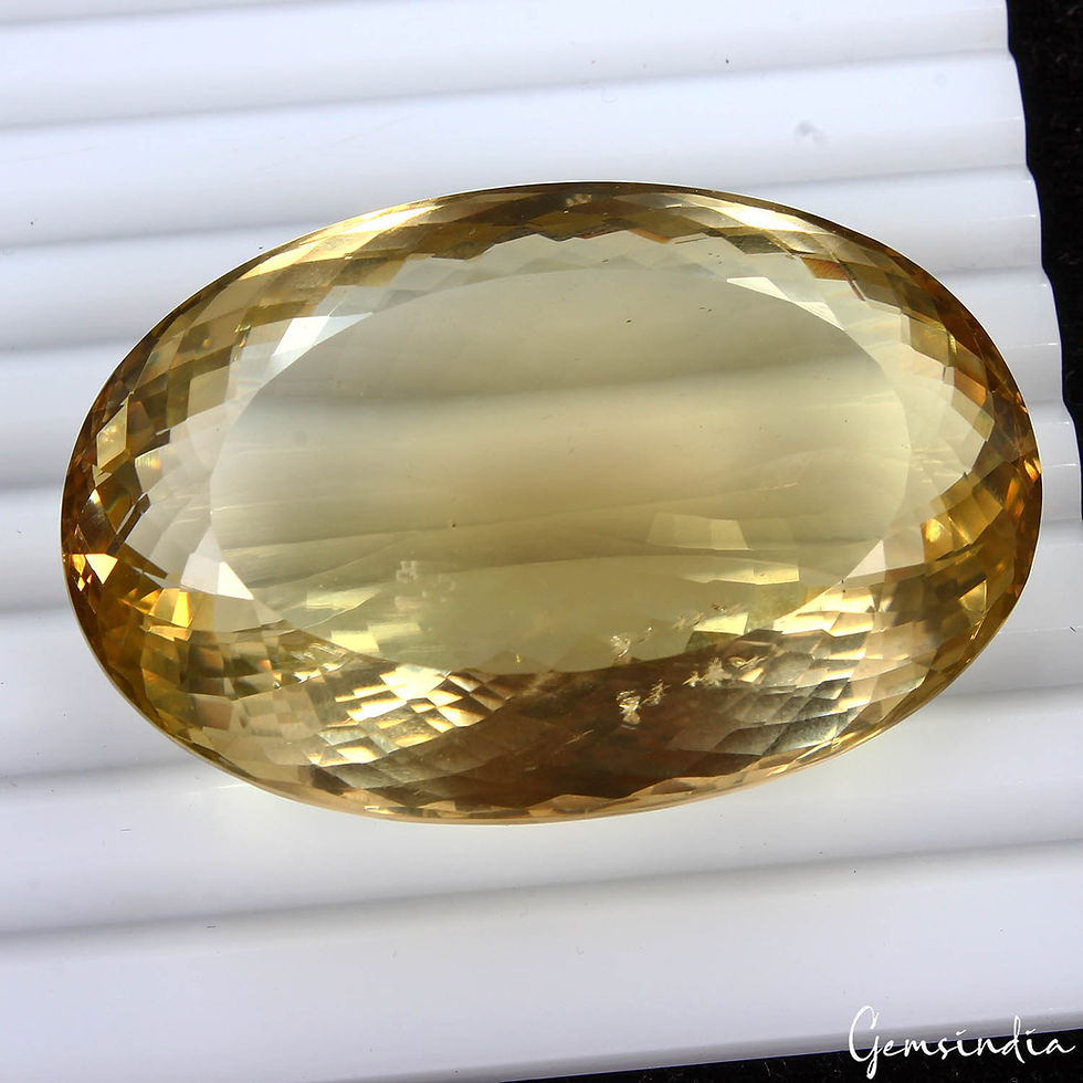 Thumbnail: Certified 250 Cts Natural Untreated Yellow Citrine Quartz Oval Cut Huge Rare Gem
