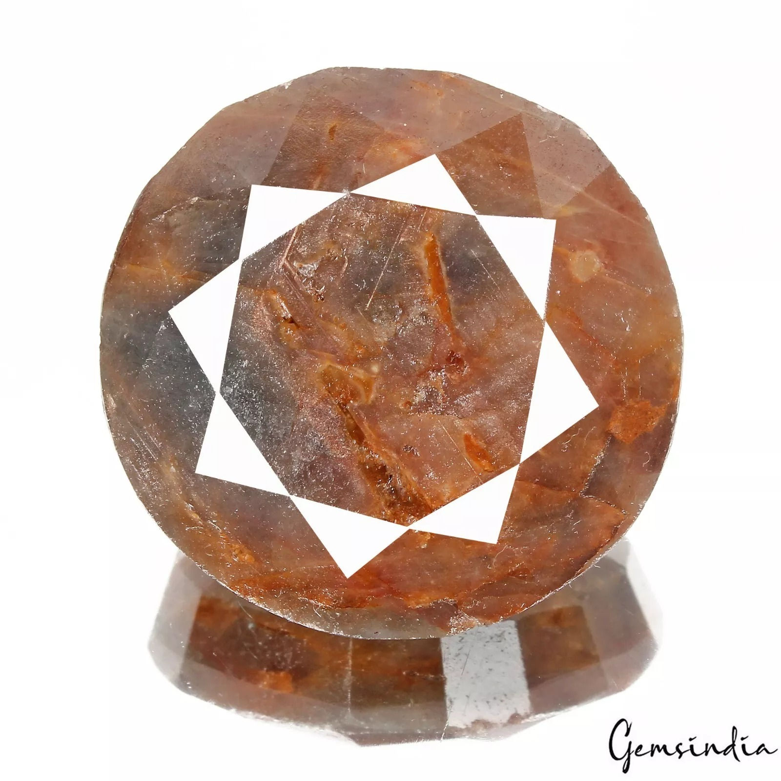 250.00 Ct Natural Untreated Brown Sapphire Round Cut Faceted Pendant Size Gems