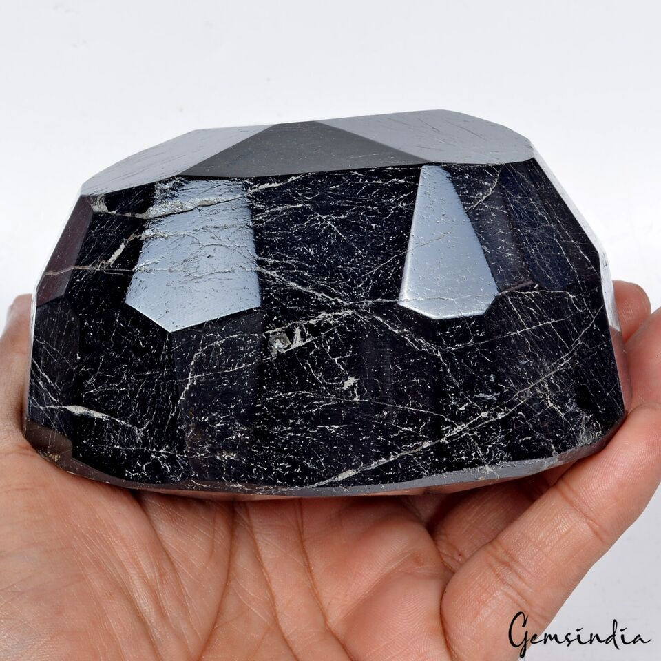 Miniatura: 5450 Cts Natural Black Tourmaline Oval Cut Collector's Grade Untreated Gemstone