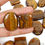Thumbnail: 1000 Cts/16 Pcs Natural Untreated Brown Tiger Eye Mixed Cab Loose Wholesale Gems