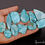 Thumbnail: 660 Ct/11 Pcs Natural USA Blue Green Turquoise Mix Cab Loose Wholesale Gemstones