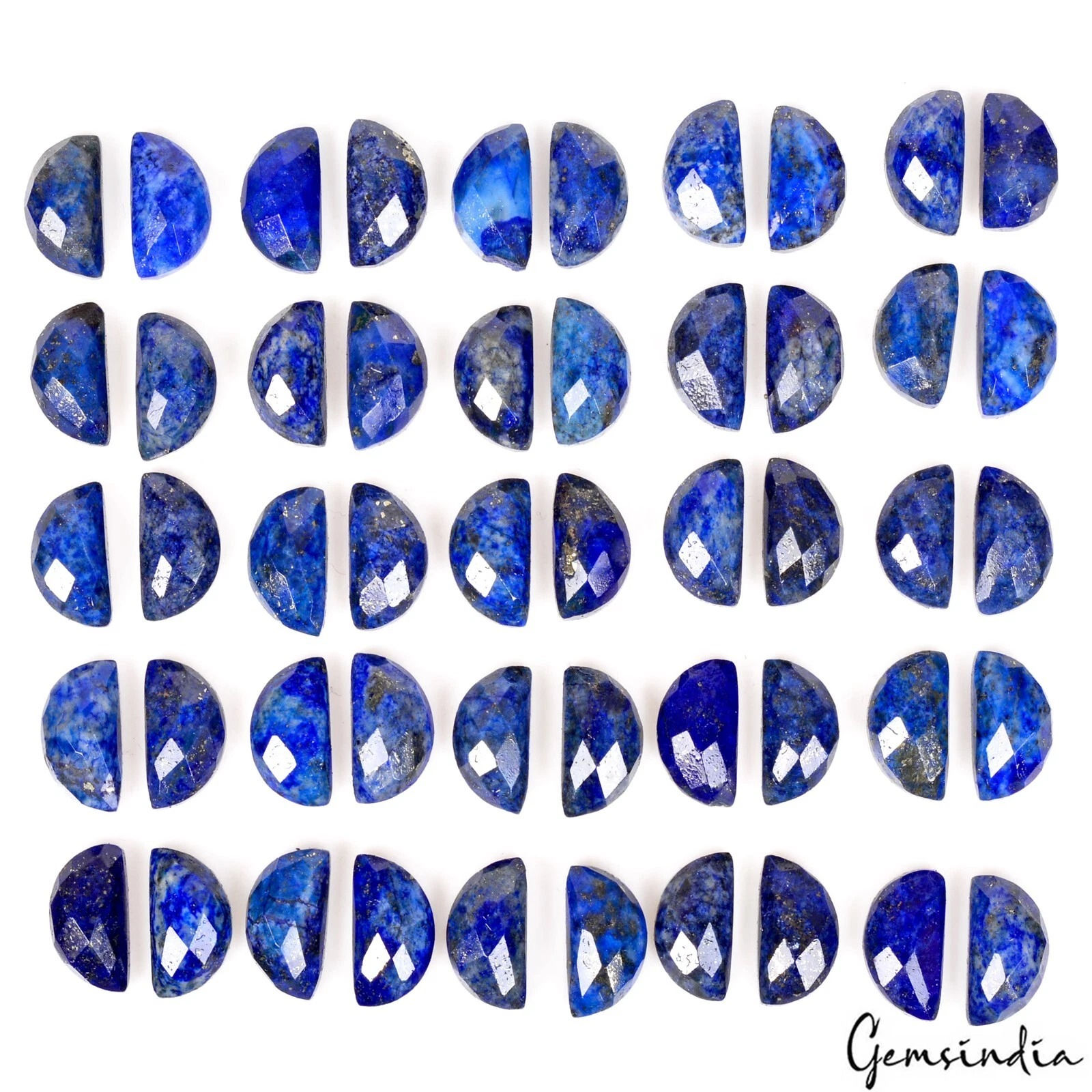 300.00 Ct Natural Blue Lapis Lazuli 'D' Checker Cut Loose Wholesale Gemstone Lot