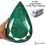 Thumbnail: Biggest 8.3 Kilo Natural Brazilian Dark Green Emerald Pear Faceted Huge Size Gem