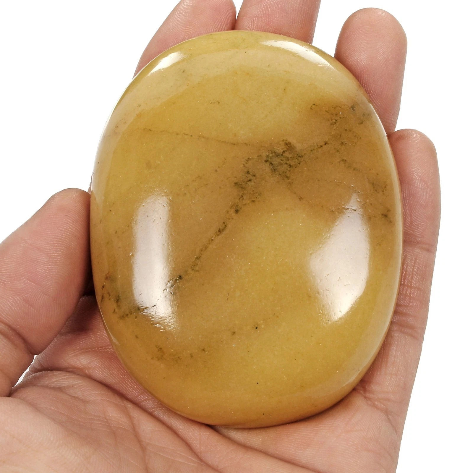 1000Ct Natural Untreated Yellow Aventurine Oval Cab Huge Loose Polished Gemstone