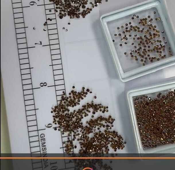 サムネイル： Half Carat Genuine Red Diamond lot 0.50 carat : each stone about 2mm 20 pieces