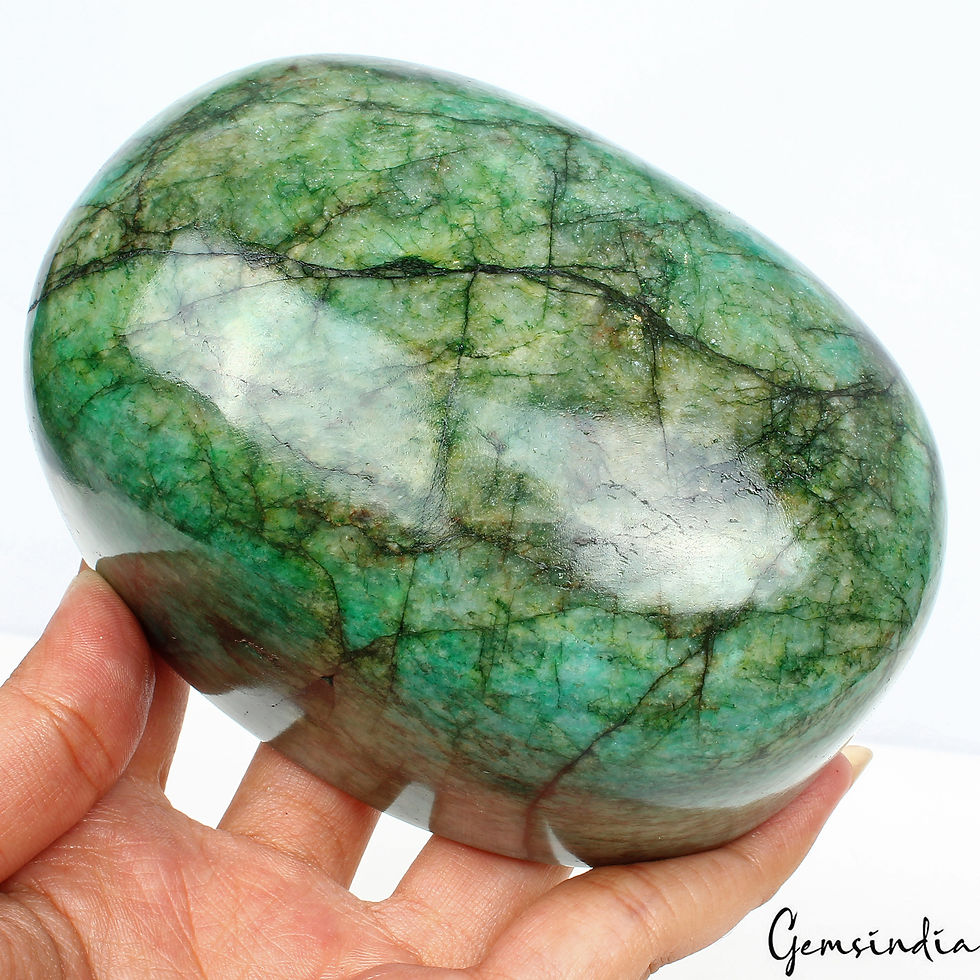 Certified 4900 Ct Natural Green Emerald Oval Cabochon Loose Earth mined Gemstone