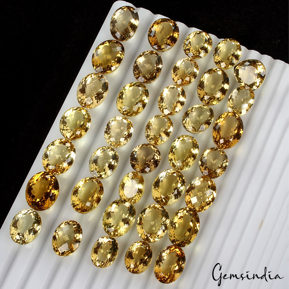 VVS 475Ct Natural Citrine 14-17mm Oval Cut Top Quality Loose Untreated Gemstones