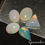 Thumbnail: 6.60 ct 9-10mm Mix Cab Natural White Opal - Lustrous Color Play, Ethipian Gems