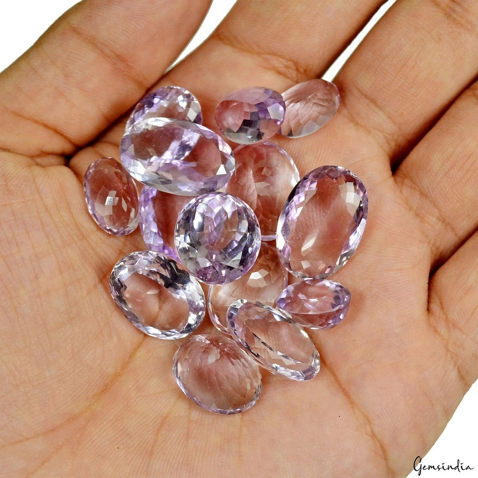 Thumbnail: 14pc Natural Brazilian Amethyst Oval Gemstones 157.50 Ct Wholesale Loose Gems
