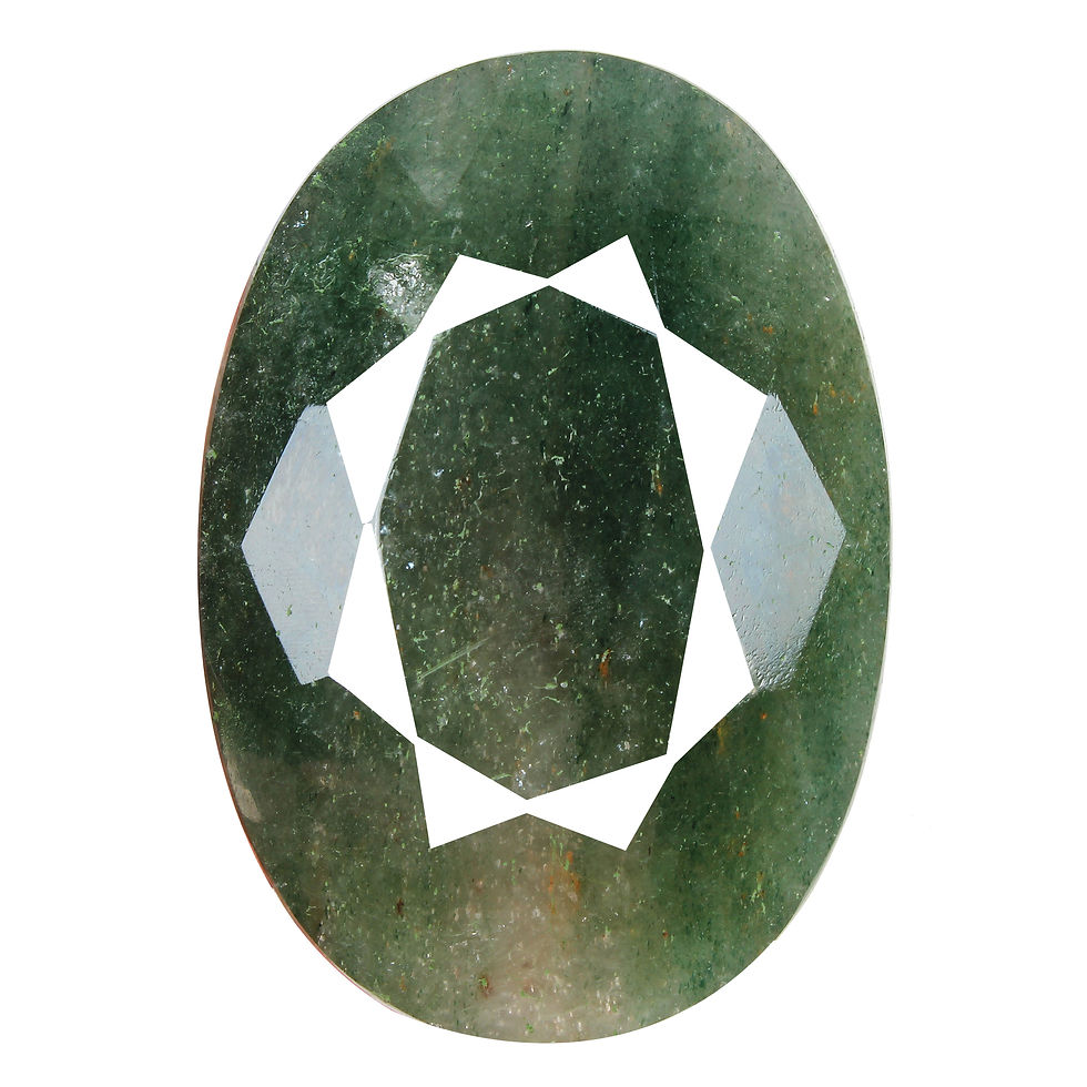 2640 Ct Natural Green Strawberry Quartz Oval Faceted Earth Mined Loose Gemstone
