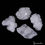 Thumbnail: 1240 Cts/4 Pcs Natural White Apophyllite Druzy Healing Crystal Mineral Raw Gems