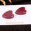 Miniaturbild: 70.70 Ct Natural Red Ruby Heart Cut 23x18mm Matched Pair Gemstones for jewelry
