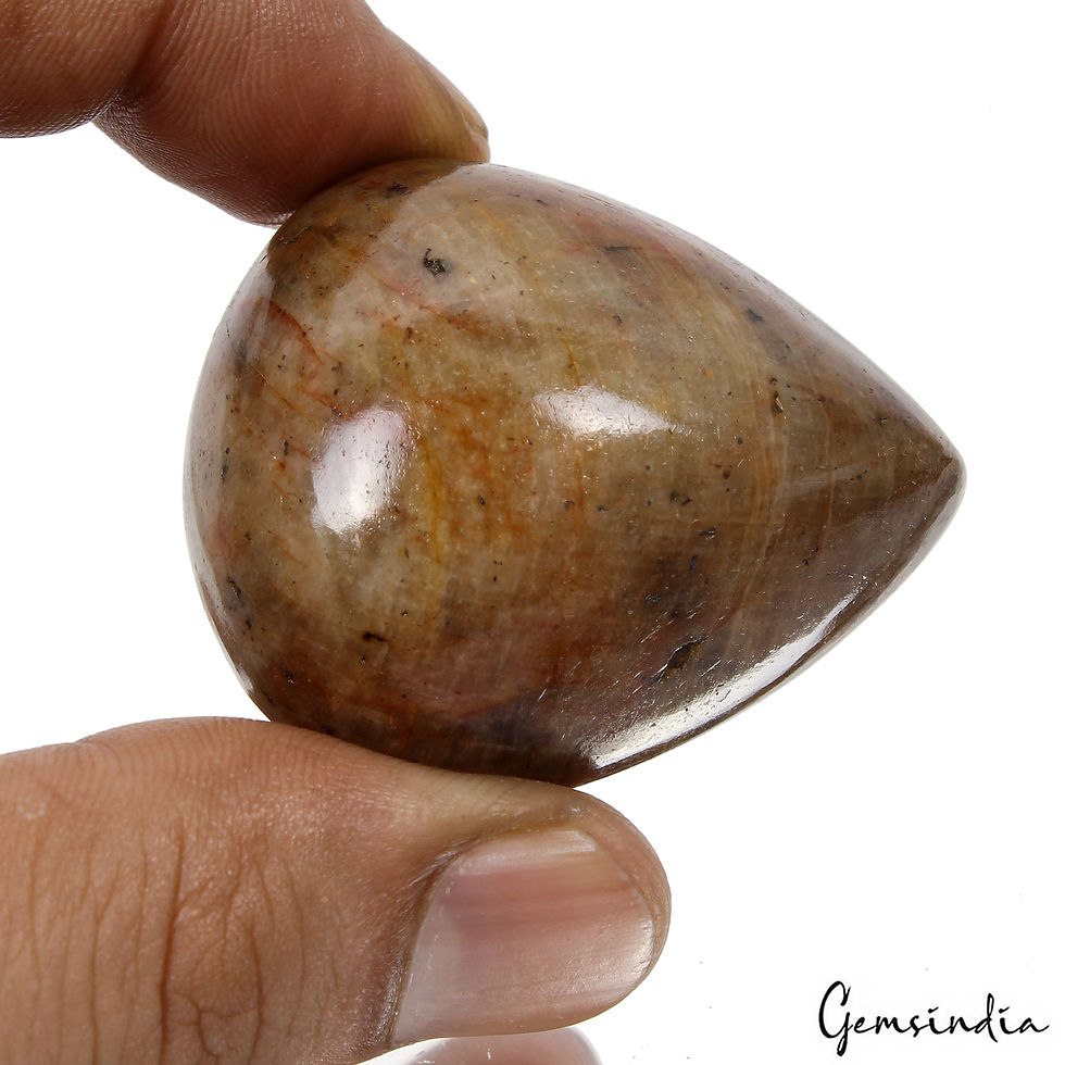 330 Ct Natural Untreated Brown Sapphire Pear Cab Earth Mined Huge Loose Gemstone