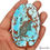 サムネイル： 360 Ct Natural Blue Spiderweb USA Arizona Turquoise Oval Cab Loose Huge Gemstone