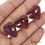 Thumbnail: Certified 67.70 Ct/3 Pcs Natural Red Ruby Heart Shape Checker Cut Loose Gems Lot