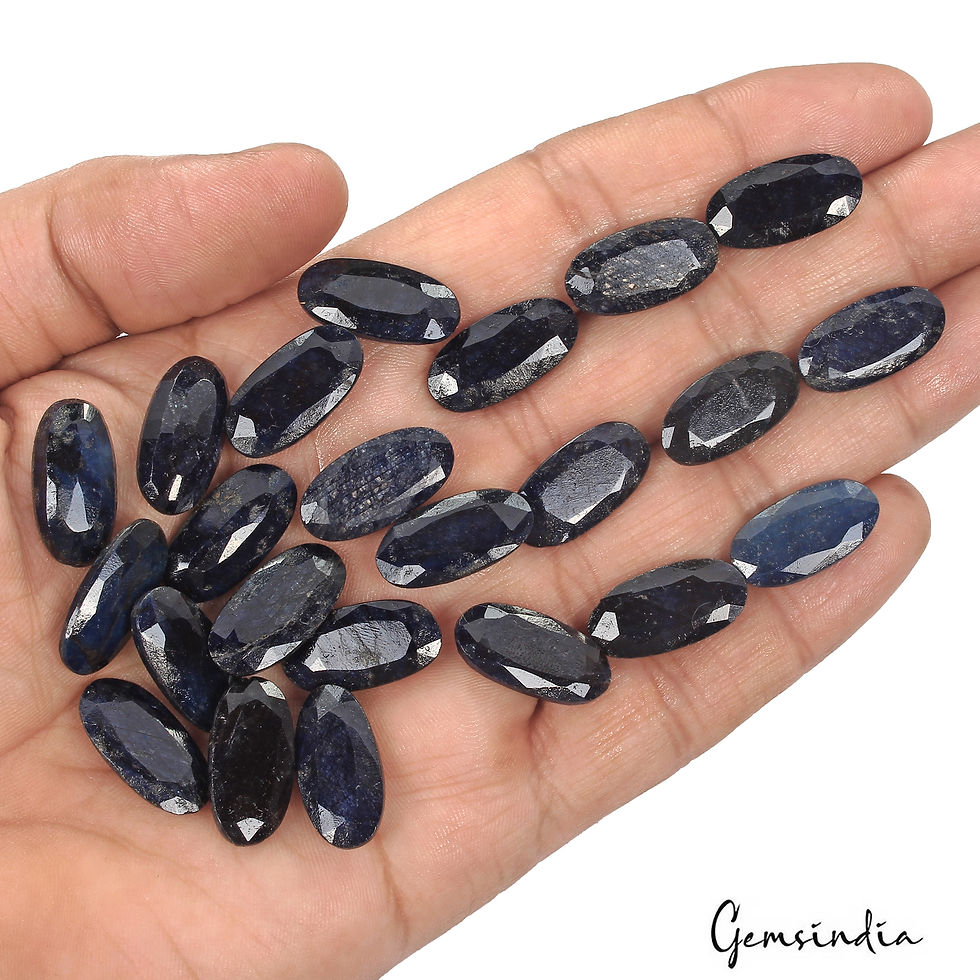 Thumbnail: Certified 254 Cts/23 Pcs Natural Blue Sapphire Oval Calibrated 19x10mm Gems Lot