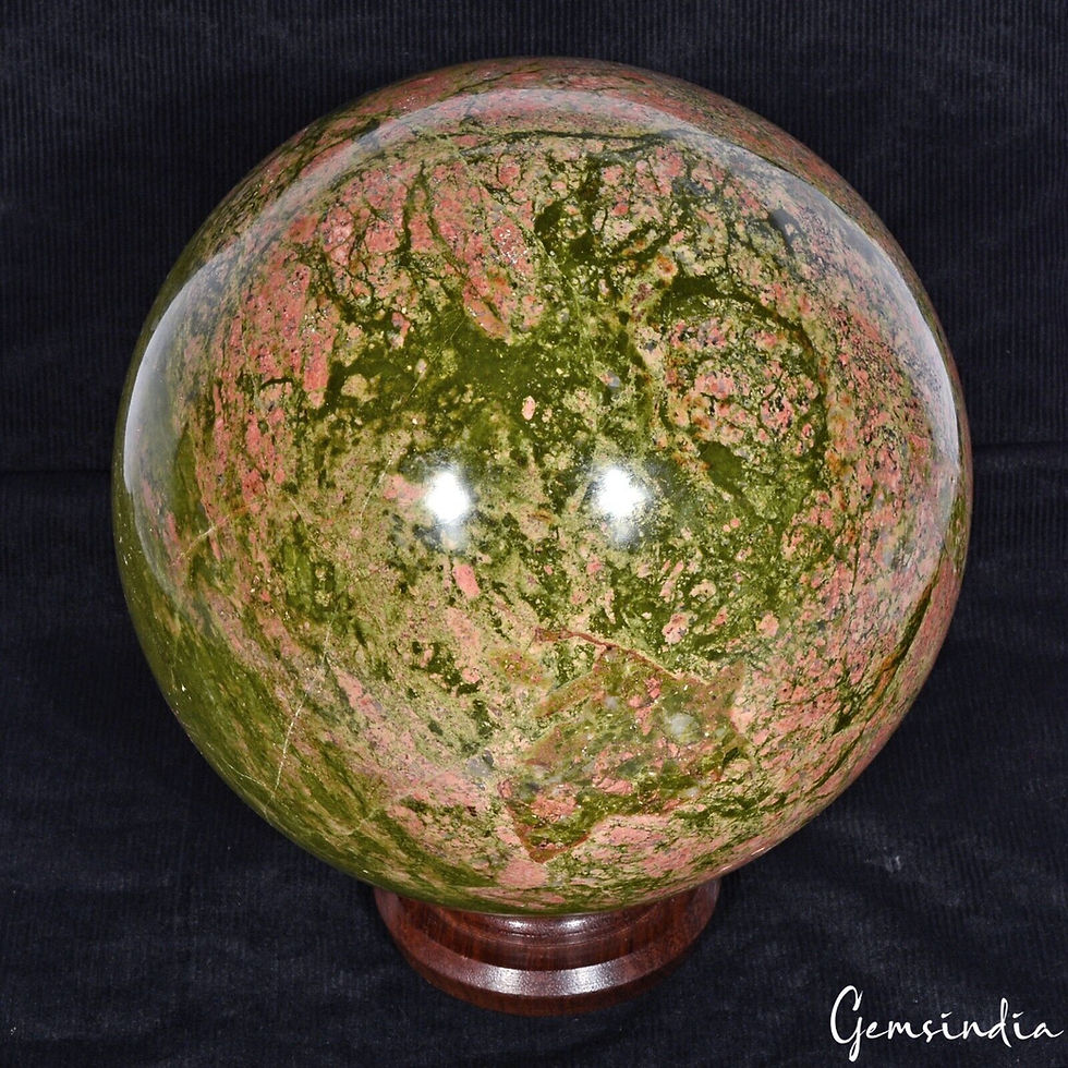 Miniatura: 7.9 Kilo Unakite Ball Sphere Healing Crystal Natural Gemstone Mineral Polished