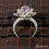 Thumbnail: 5 Gm Natural Purple Amethyst Gem 925 Sterling Silver Carved Designer Ring 6.5 US