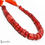 Thumbnail: 470 Ct Taiwan Red Coral Gem Tyre Shape Beautiful Heishi Drilled Beads Strand 12"
