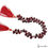 Thumbnail: 45 Pc Natural Mozambique Garnet 9-14mm Drilled Briolettes Loose Gemstones Strand