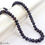 Миниатюра: 400Ct Natural Blue Sapphire Round Cut Beaded Single Strand Handmade Necklace 20"