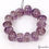 Thumbnail: 390 Ct/14 Pcs Natural Brazilian Purple Amethyst Round Cab Drilled Beads Gems Lot