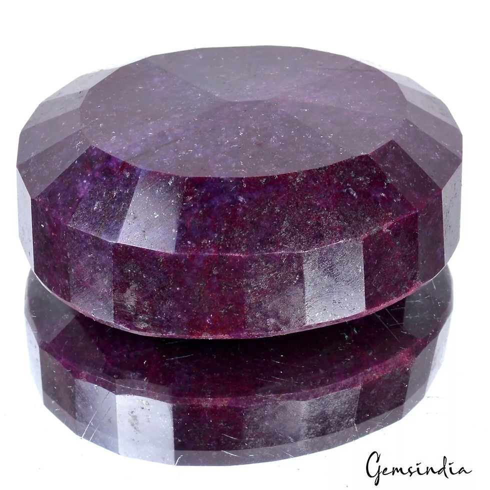 Thumbnail: 1520 Ct Natural Huge Red Ruby Earth-Mined Oval Faceted Loose Gemstone~71x59x28mm