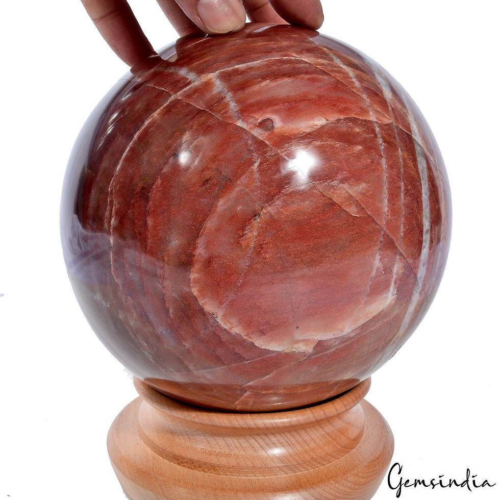 Miniatura: Superb 5.2 Kg Natural Bi Color Jasper Polished Crystal Mineral Sphere/Home Deco"