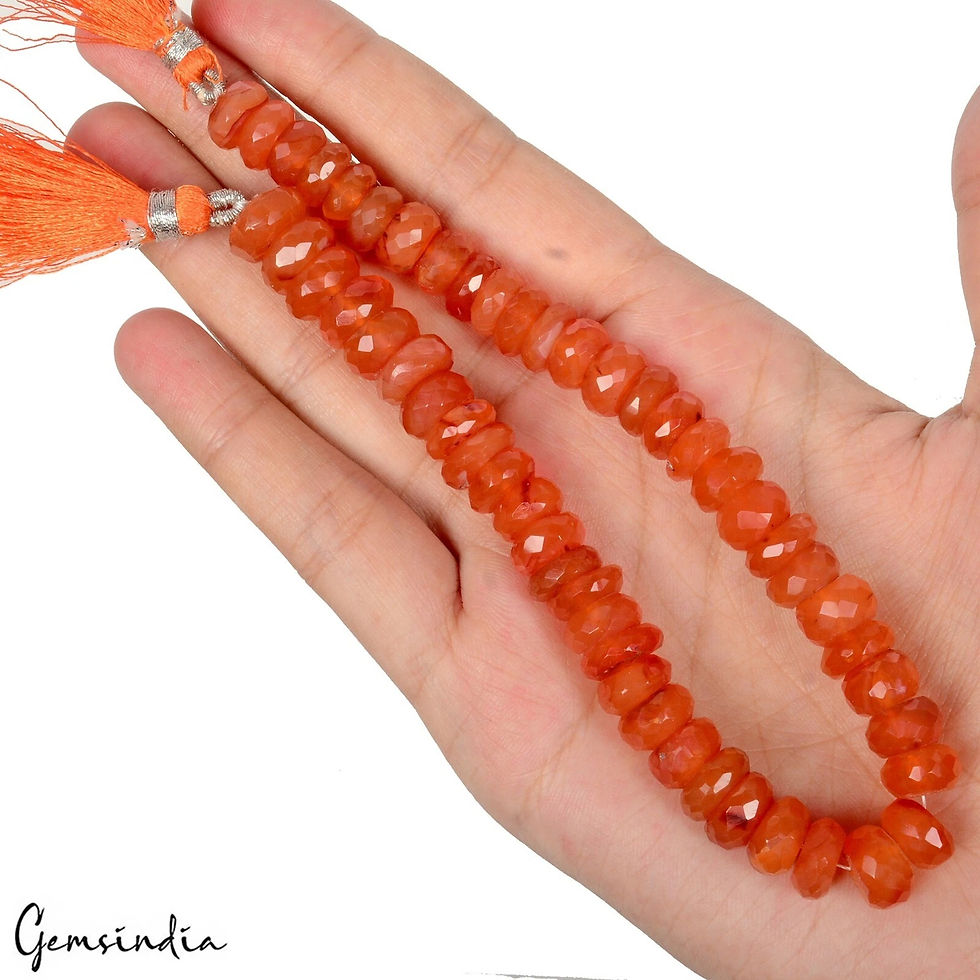 Thumbnail: 226.80 Cts Natural Untreated Orange Carnelian Round Cut Loose Beads 10" Strand